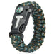5 IN 1 Paracord Survival Bracelet - Indigo-Temple