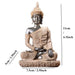 Meditating Buddha Sandstone Statue (Various Styles) - Indigo-Temple