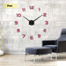 Decorative Modern 3D Wall Clock - Indigo-Temple