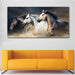 Running Horses Canvas Wall Art - Indigo-Temple