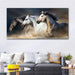 Running Horses Canvas Wall Art - Indigo-Temple