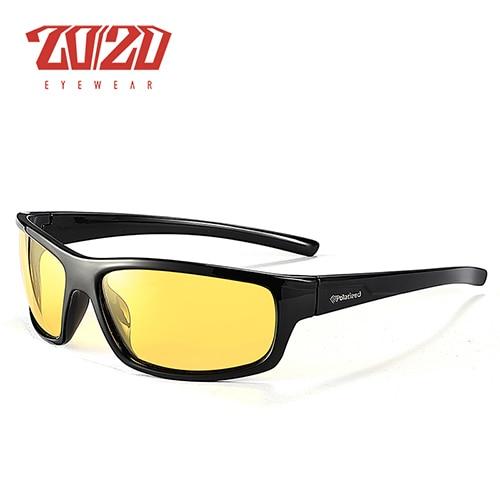 20/20™ Polarized Anti-Glare Sporty Sunglasses - Indigo-Temple