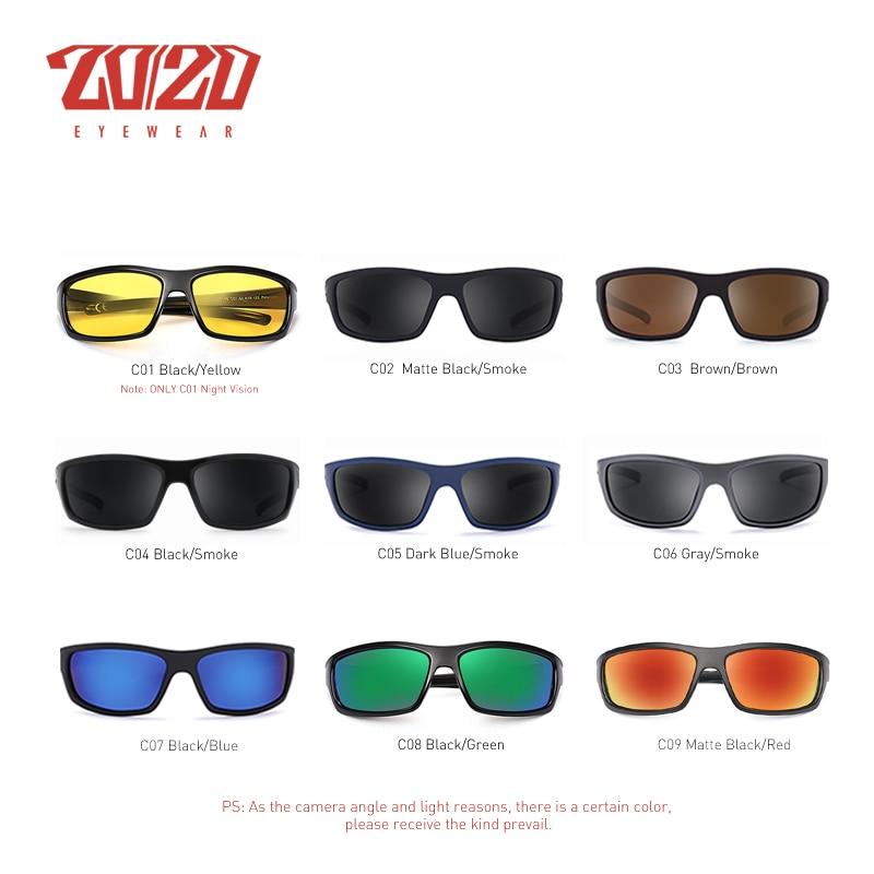 20/20™ Polarized Anti-Glare Sporty Sunglasses - Indigo-Temple