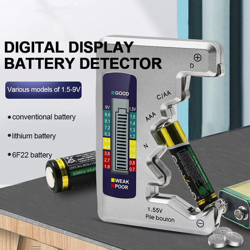 Computer Battery Tester Universal Digital LCD Batteries Tester / Checker