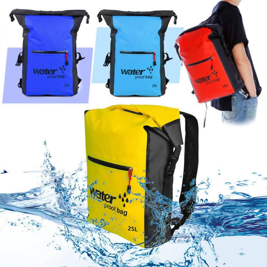 Xtreme Outdoor 25L Ultimate Waterproof Backpack - Indigo-Temple