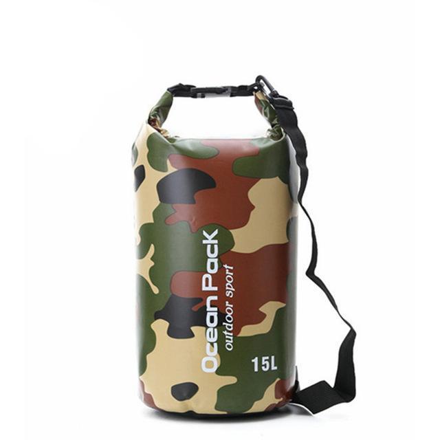 Camouflage Waterproof Dry Bag - Indigo-Temple
