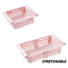 Resizable Pull-out Refrigerator Storage Box - Indigo-Temple