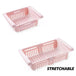Resizable Pull-out Refrigerator Storage Box - Indigo-Temple