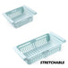 Resizable Pull-out Refrigerator Storage Box - Indigo-Temple