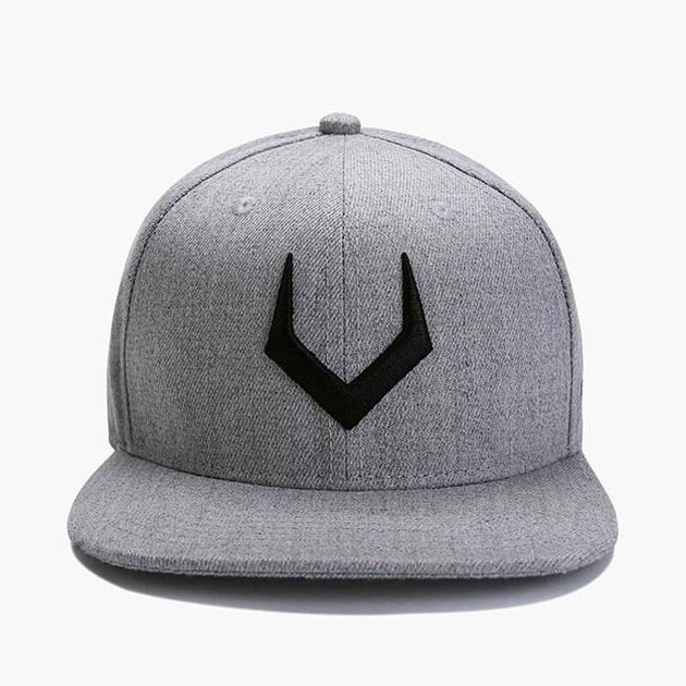 Valourian™ Embroidered Flat-Bill Snapback Cap - Indigo-Temple