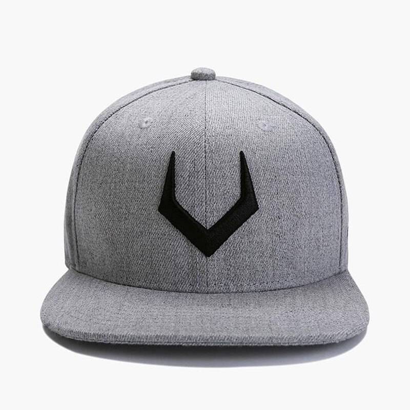 Valourian™ Embroidered Flat-Bill Snapback Cap - Indigo-Temple