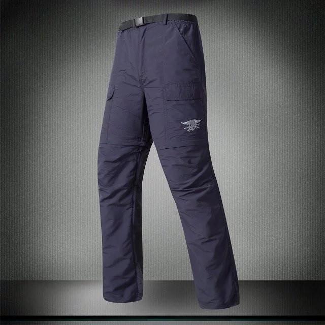 Quick Dry Detachable Cargo Pants + Belt - Indigo-Temple