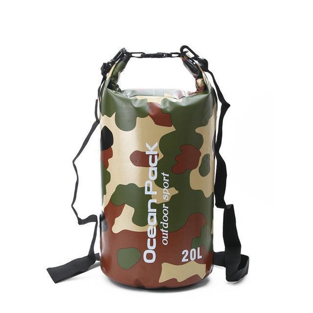 Camouflage Waterproof Dry Bag - Indigo-Temple