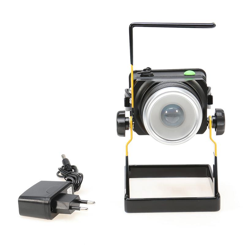 Rechargeable 3 Mode Zoomable 10W LED Floodlight - Indigo-Temple