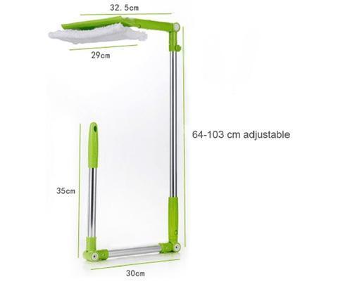 AnyAngle® - Adjustable Telescopic Window Multi Cleaning Mop - Indigo-Temple