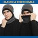 WindWarrior™ Wool Hat and Scarf Winter  Set - Indigo-Temple