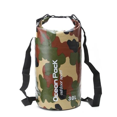 Camouflage Waterproof Dry Bag - Indigo-Temple