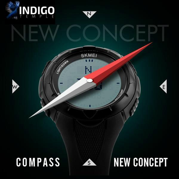 Multi-functional Compass Watch (2 colors) - Indigo-Temple