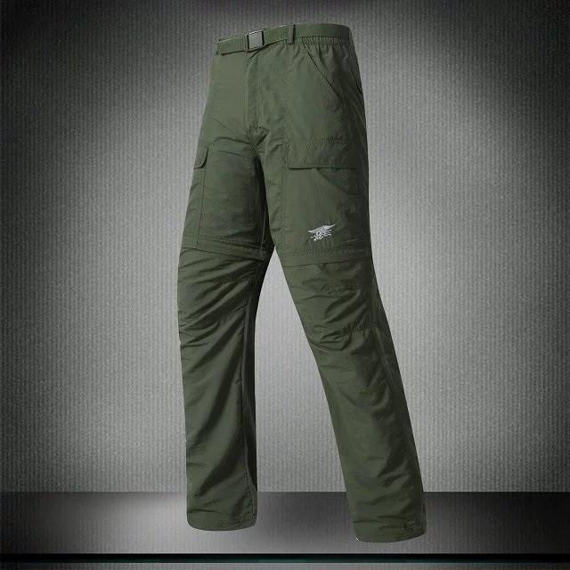 Quick Dry Detachable Cargo Pants + Belt - Indigo-Temple