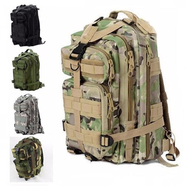 Army Camouflage Travel Backpack (8 colors) - Indigo-Temple