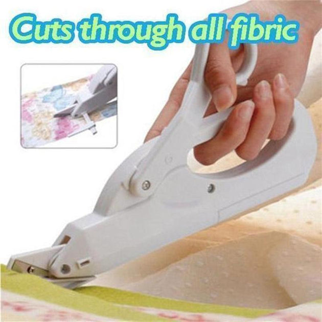 Multipurpose Electric Automatic Safe Handheld Fabric Sewing Scissors - Indigo-Temple