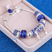 Women's Decorative Bead and Charm Bracelet - Indigo-Temple
