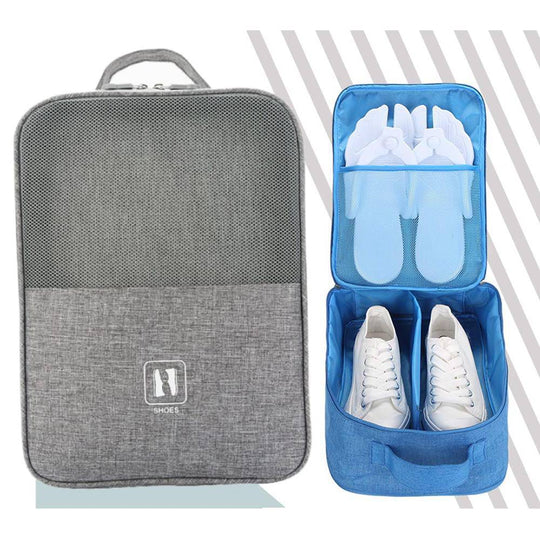 TravelMate™ Space-Saving Shoe Bag - Indigo-Temple