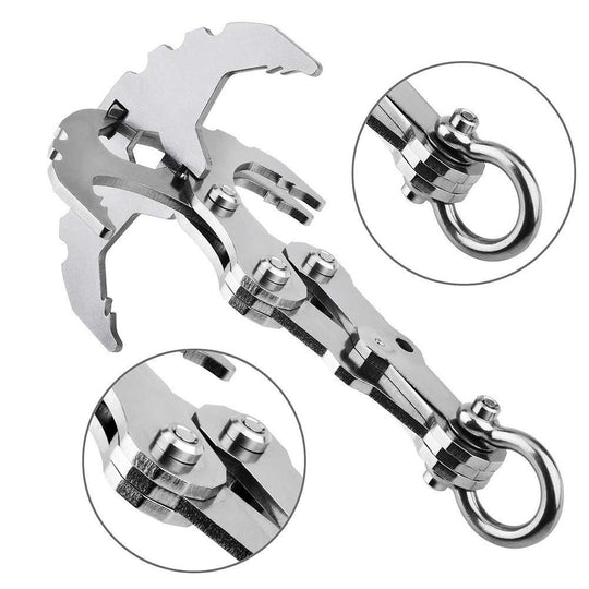 Outdoor Survival Grappling Gravity Claw - Indigo-Temple