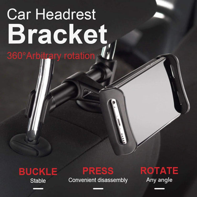 Hands-Free Car Backseat Phone/Tablet Mount - Indigo-Temple