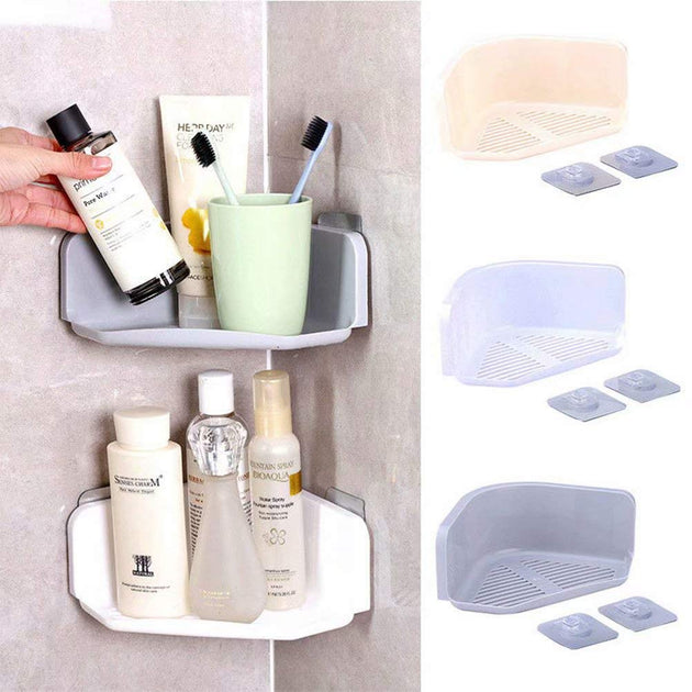 Super-Stick Corner Shower Caddy (2 pcs ) - Indigo-Temple