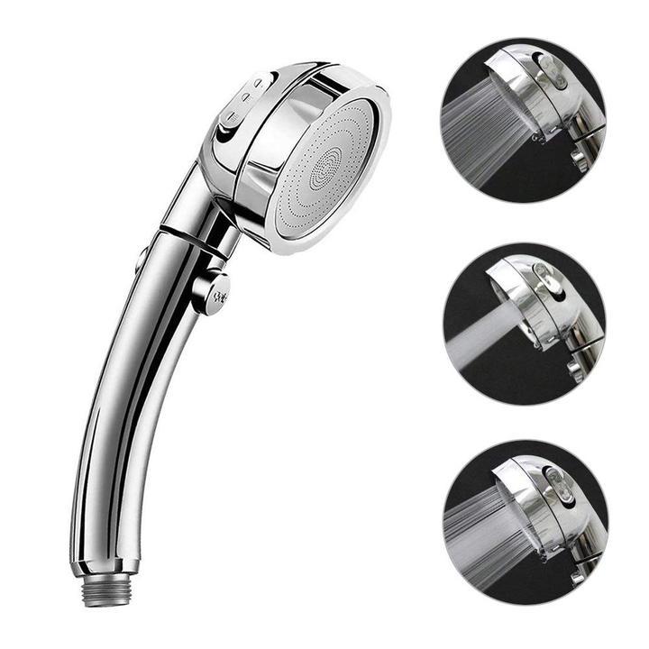 Smart-Control Triple-Pressure Rotating Showerhead - Indigo-Temple