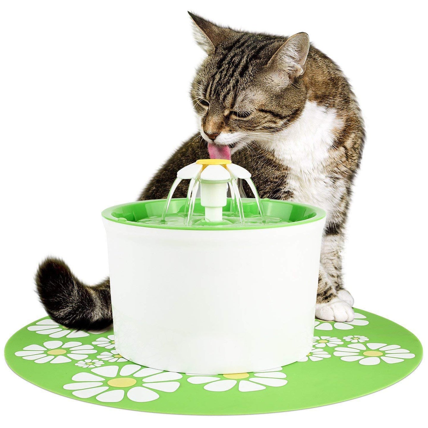 Flower Fountain - Cats And Dogs Water Dispenser - Indigo-Temple