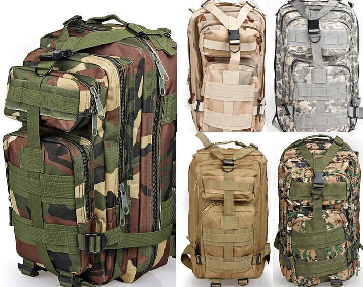 Army Camouflage Travel Backpack (8 colors) - Indigo-Temple