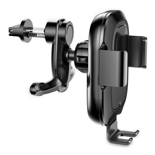 BASEUS Electric Auto-lock With Wireless Charging Car Mount - Indigo-Temple