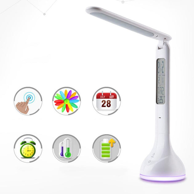 Rechargeable LED Desk Lamp & Organizer - Indigo-Temple