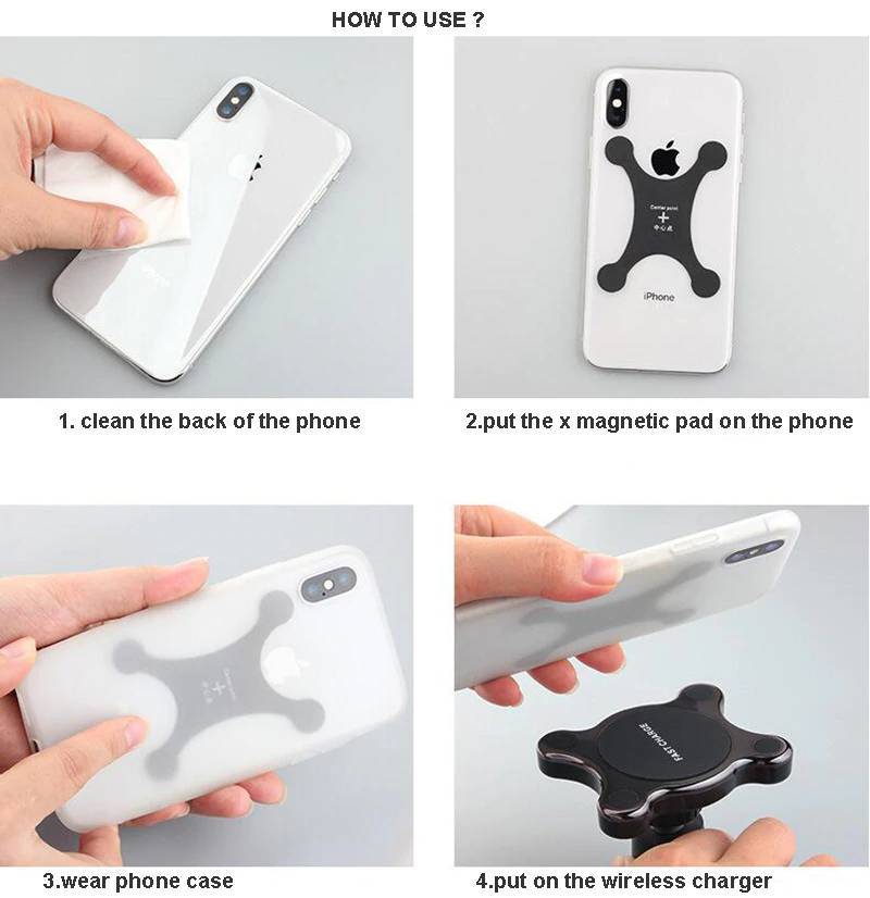 2-IN-1 Qi-Wireless Magnetic Phone Charger - Indigo-Temple