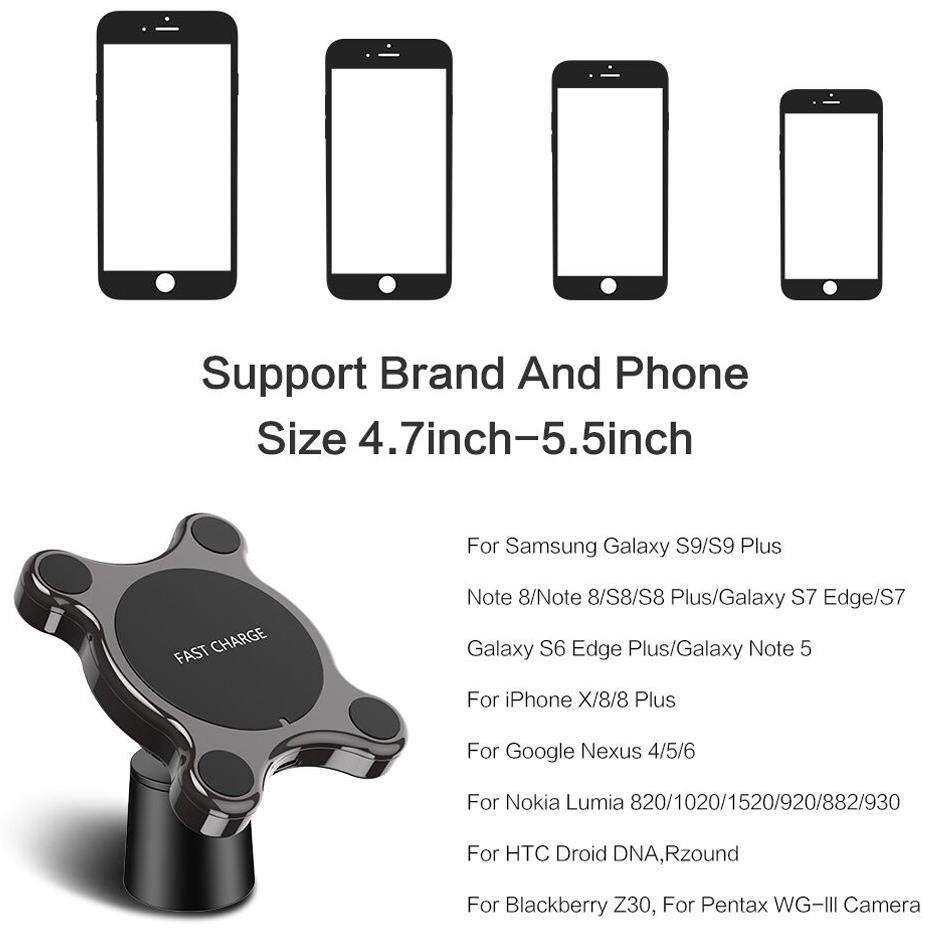 2-IN-1 Qi-Wireless Magnetic Phone Charger - Indigo-Temple