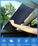 Anti-UV Retractable Windshield Heat Guard - Indigo-Temple