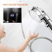Smart-Control Triple-Pressure Rotating Showerhead - Indigo-Temple