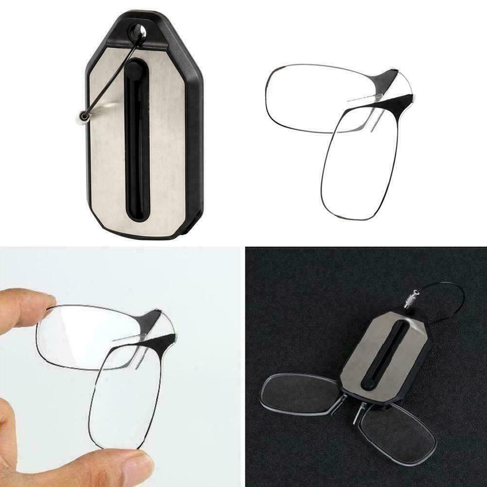 Flex-Grip Folding Glasses with Keychain Case - Indigo-Temple