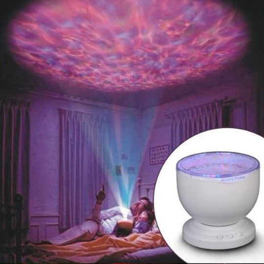 Mystical Aurora Projector With Built in Speaker - Indigo-Temple