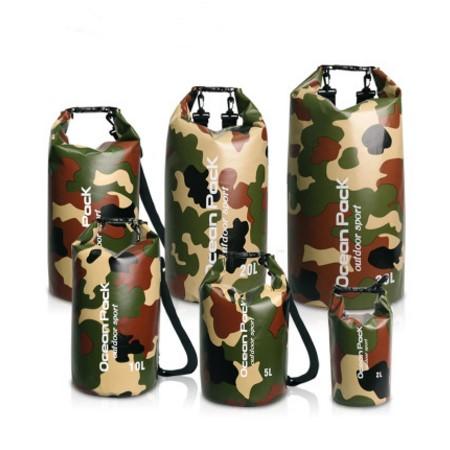 Camouflage Waterproof Dry Bag - Indigo-Temple