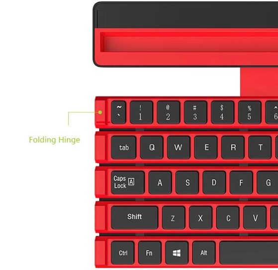 Foldable Wireless Rolly Bluetooth Keyboard - Indigo-Temple