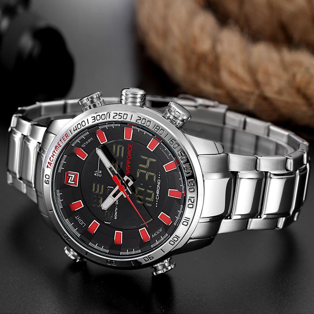 M109 -FULL STEEL TACTICAL WRIST WATCH - Indigo-Temple