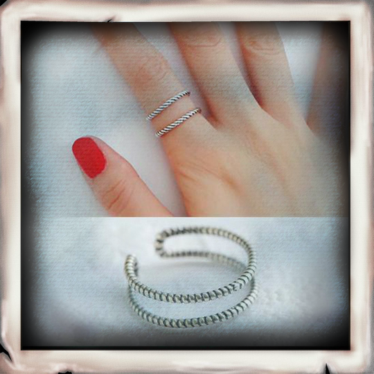 RUTH- Genuine Solid 100% 925 Sterling Silver Ring - Indigo-Temple