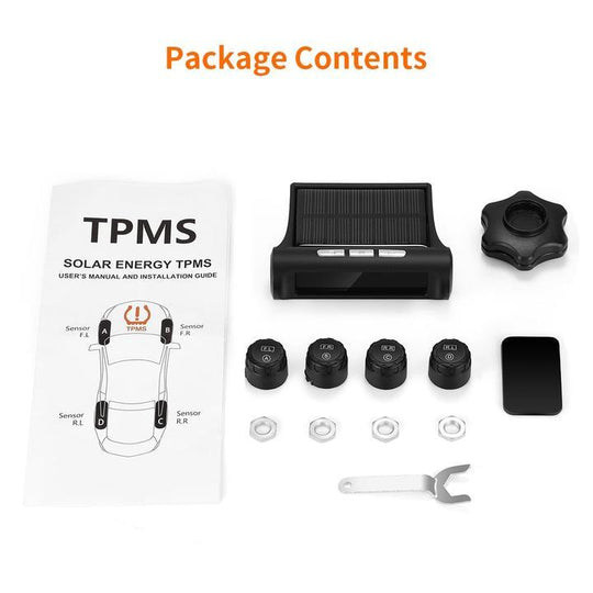 Solar Powered Car Tire Pressure Monitoring System - Indigo-Temple