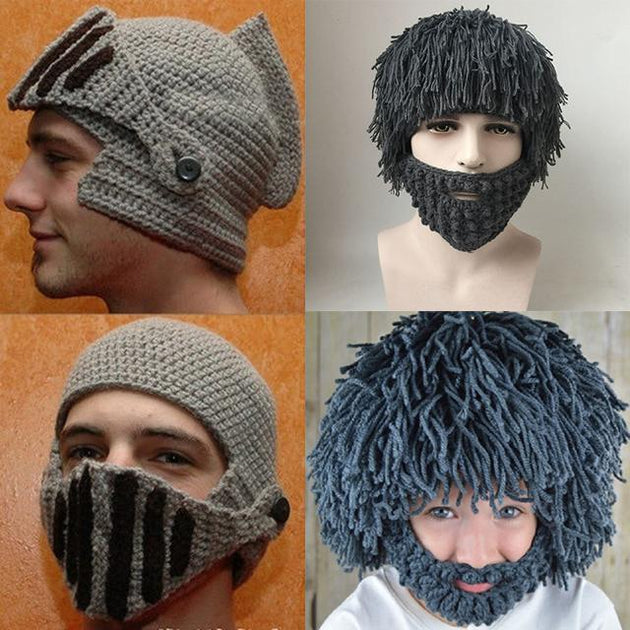 Creative Knight & Beardguy™ Winter Beanies - Indigo-Temple