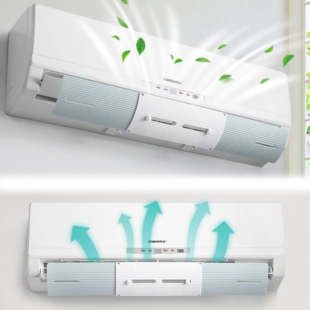 SmartBreeze™ Adjustable Air Conditioner Deflector - Indigo-Temple