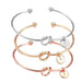 Love-Knot and Letter-Charm Unisex Bracelet - Indigo-Temple