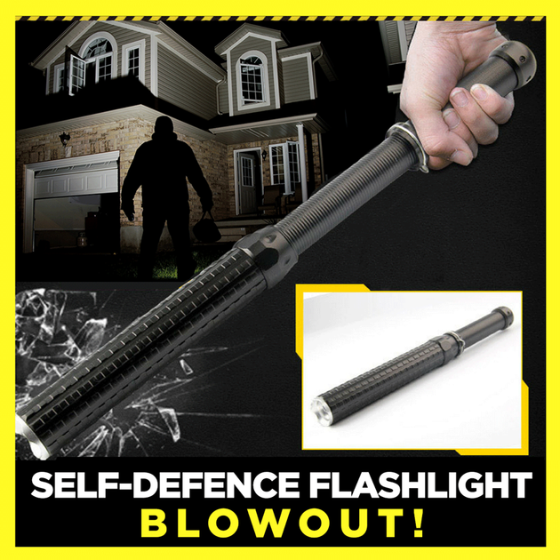 Telescoping Tactical Led Torch Baton - Indigo-Temple